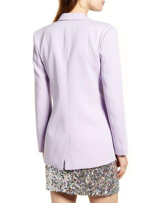 Endless Rose White Tailored Single Button Blazer