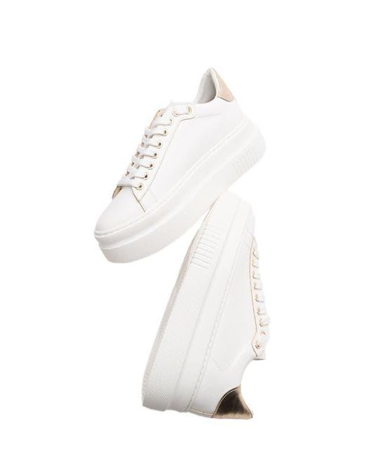 Forever & Always Shoes White Violette Platform Sneakers
