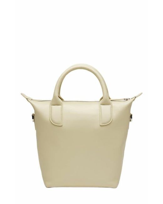 Want Les Essentiels De La Vie White Petit O'Hare Smooth Leather Tote