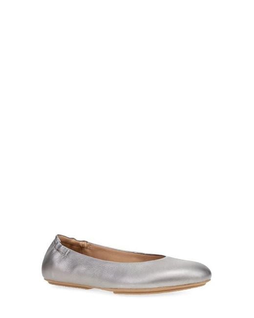 Dansko White Mollie Ballet Flat