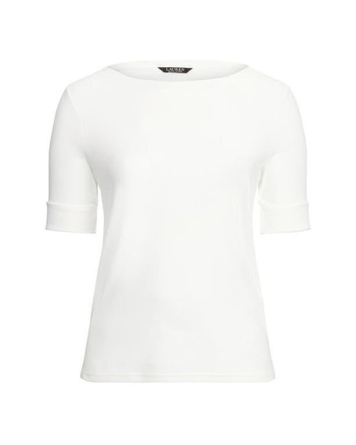 Ralph Lauren Gray Boat Neck Top