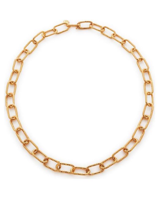Monica Vinader Metallic Alta Textured Chain Necklace