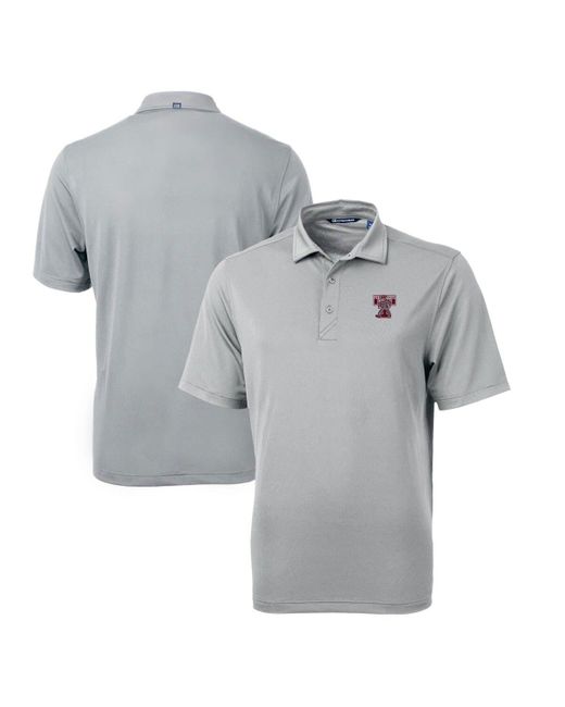 Cutter & Buck Gray Texas A & M aggies Big & Tall Virtue Eco Pique Recycled Drytec Polo At Nordstrom for men