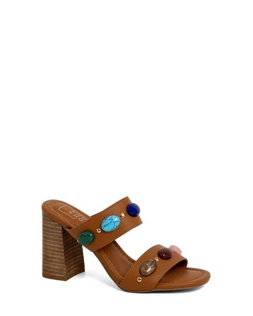 Shu Shop Brown Elizabeth Block Heel Sandal