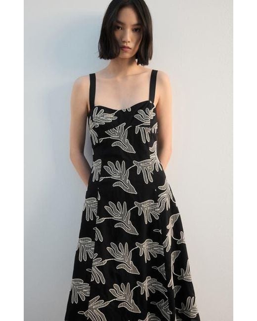 mango a line dress black Lyocell A-line dress - Women