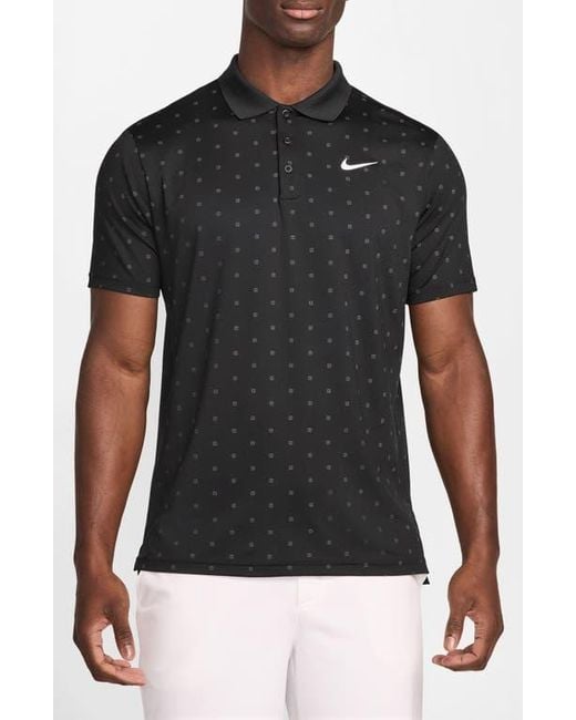 Nike Men's Black Tour Dri-Fit Golf Polo