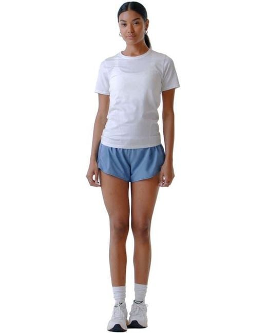 Fabletics Blue Feather Tech+ Short-Sleeve Top