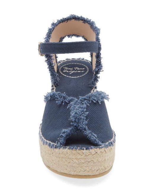 Toni Pons Blue Isaura Platform Wedge Sandal