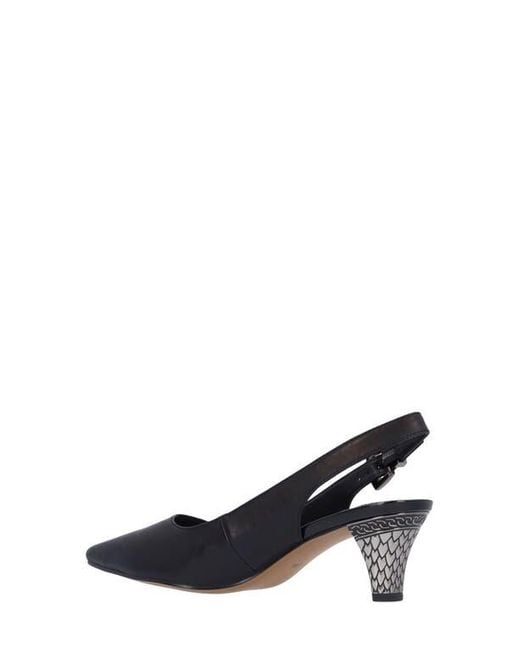 J. Reneé Black Mayetta Slingback Pointed Toe Pump