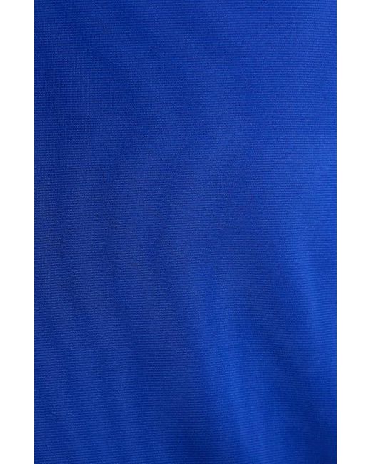 Kasper Blue Cap Sleeve Cowl Neck Top