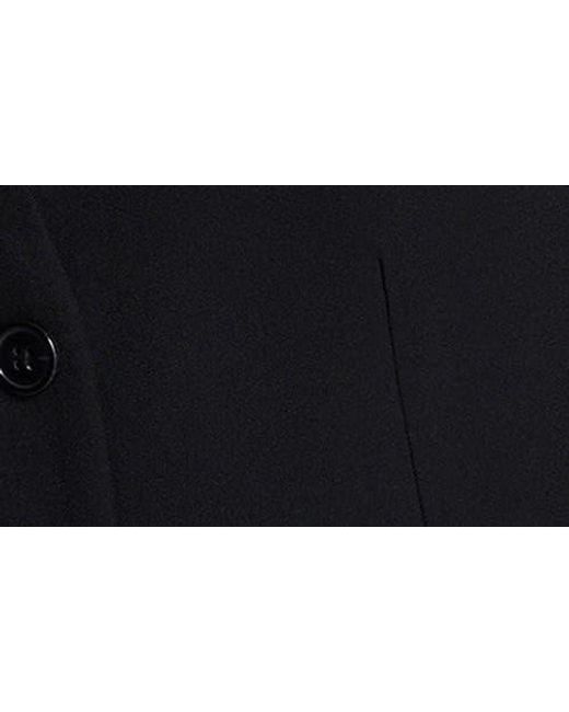 Kenneth Cole Black Luxe Twill Three-Button Vest