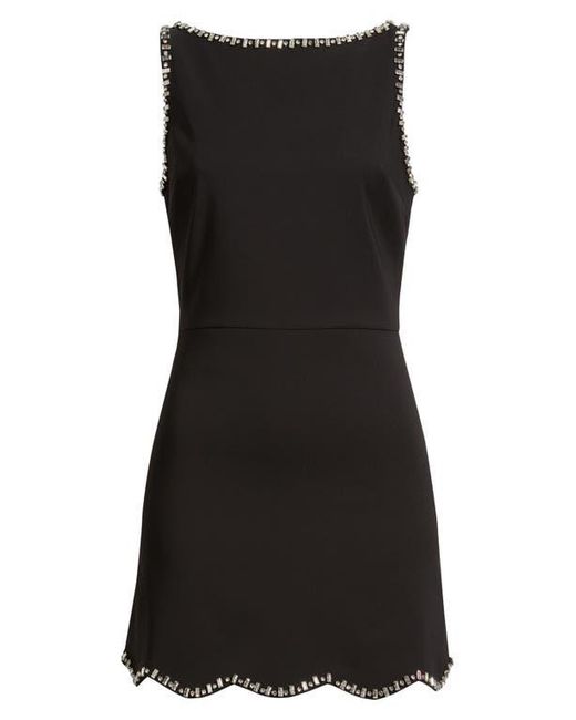 en saison leah fringe-hem pearled mini dress En Saison