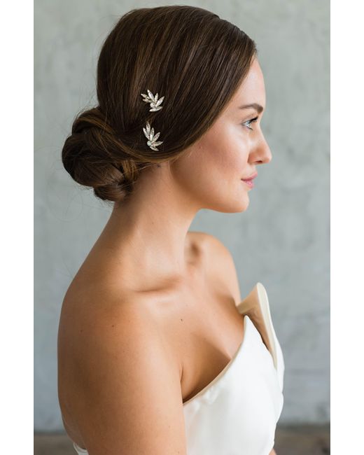 Brides & Hairpins Metallic Ceres Set Of 2 Hair Pins