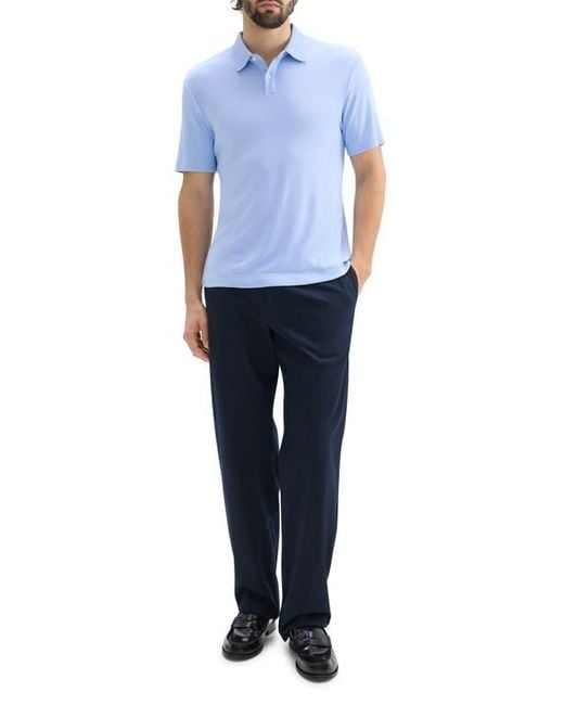 Theory Blue Kayser Solid Modal Blend Polo for men