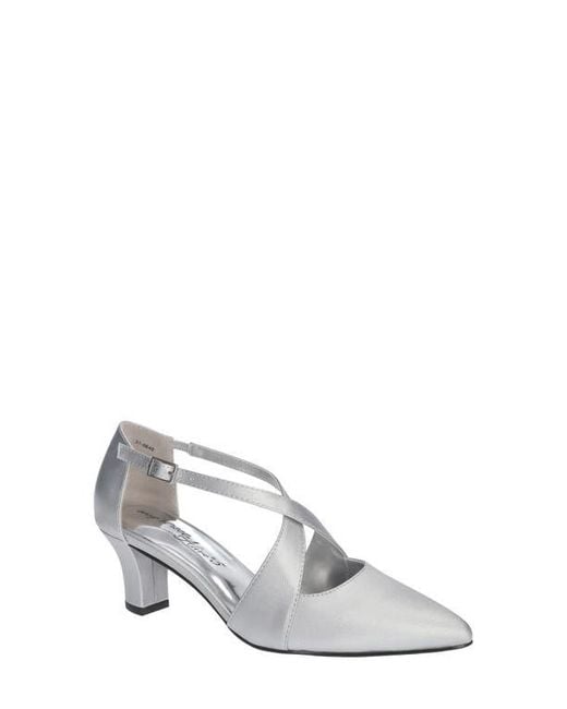 Easy Street White Elegance Pointed Toe Pump