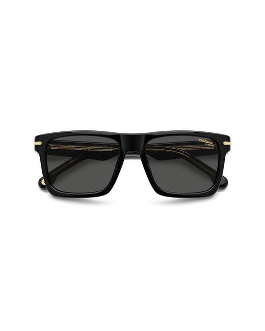 Carrera Black 55Mm Gradient Rectangular Flat Top Sunglasses for men