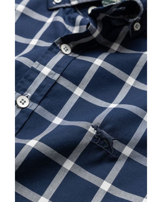 Rodd & Gunn Blue Check Button-down Oxford Shirt for men
