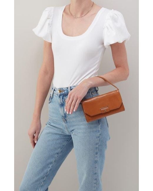 Hobo International Brown Romy Leather Wallet Crossbody