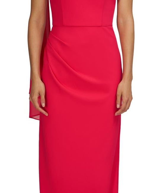 JS Collections Red Selene Sleeveless Column Gown