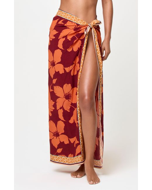 LSPACE Red Momi Scarf