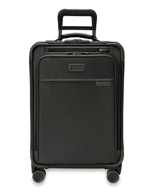 Briggs & Riley Black Baseline Essential 22-Inch Expandable Spinner Carry-On Bag for men