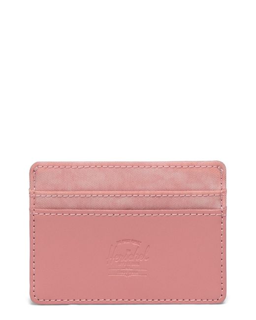 Herschel Supply Co. Pink Charlie Rfid Card Case