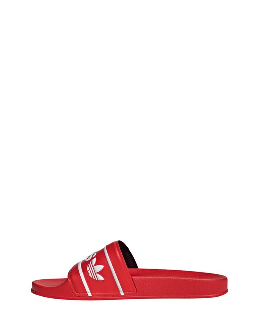 Adidas Red Adilette Slide Sandal for men
