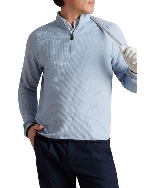 Rhone Blue Founders Golf Quarter Zip for men
