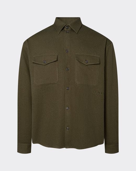 le PERE Green Workwear Button Down