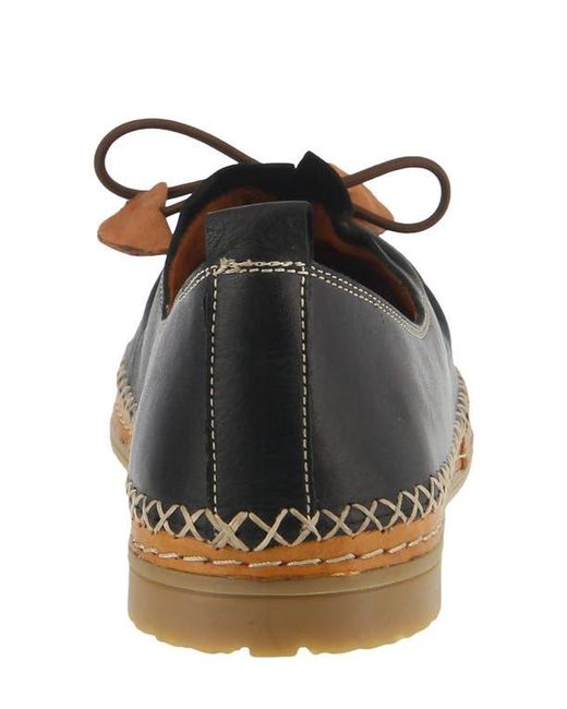 Spring Step Black Berna Flat
