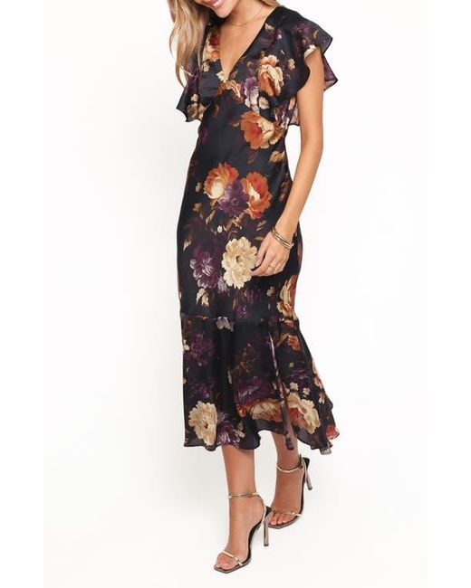petal and pup black floral dress Petal and Pup Women's Chiara Maxi Dress