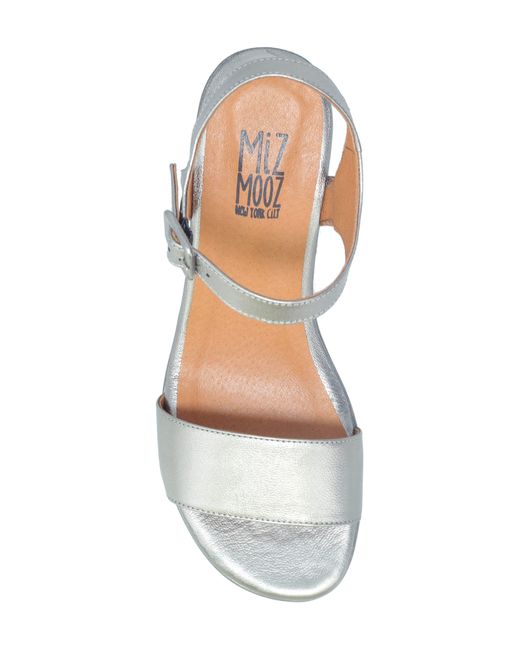 Miz Mooz Multicolor Gillie Block Heel Platform Sandal