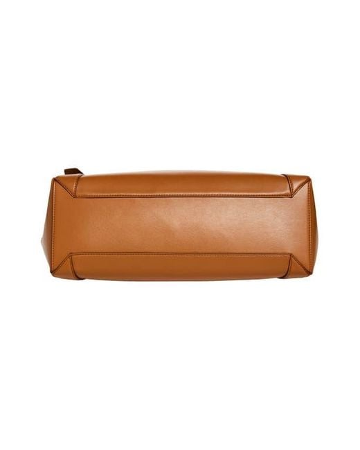Stella McCartney Brown Biker Perforated Logo Faux Leather Tote