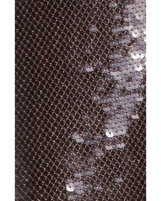A.L.C. Brown Monroe Sequin Midi Skirt