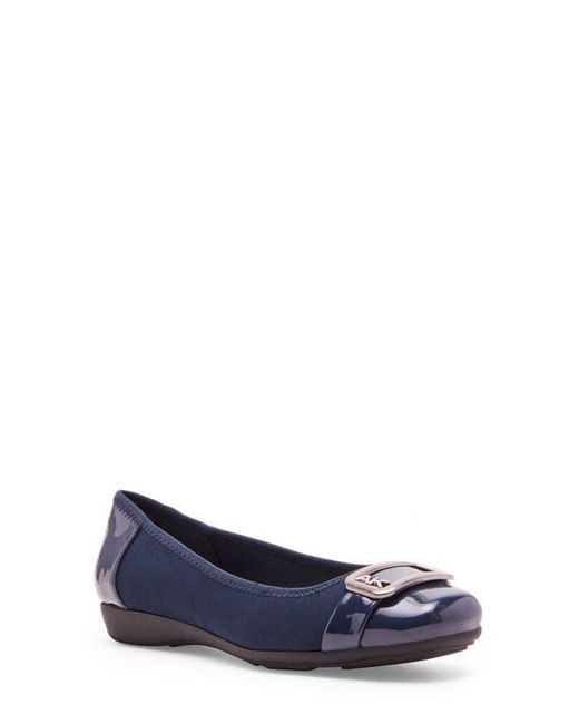 Anne Klein Blue Ulivera Ballet Flat