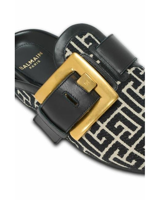 Balmain Black Anthem Mules