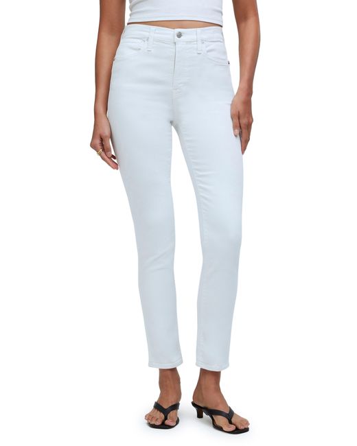 Madewell Blue High Waist Ankle Stovepipe Jeans