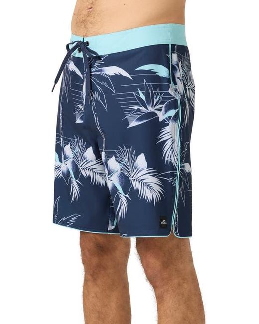 O'neill Sportswear Blue Hyperfreak Mysto Scallop Swim Trunks for men