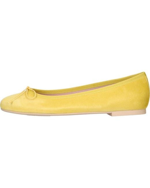 Pretty Ballerinas Yellow Round Toe Ballet Flat
