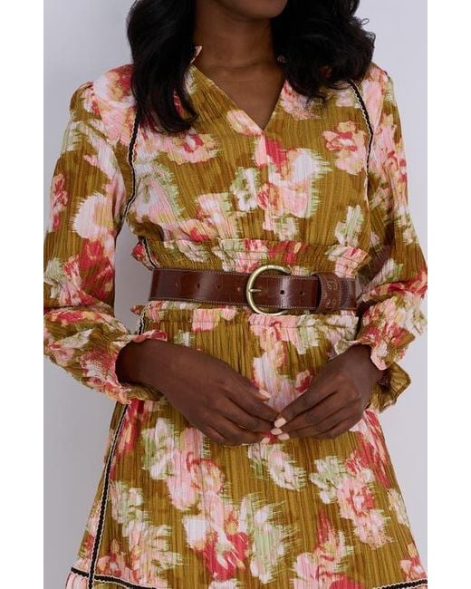 Sam Edelman Brown Rounded Buckle Belt