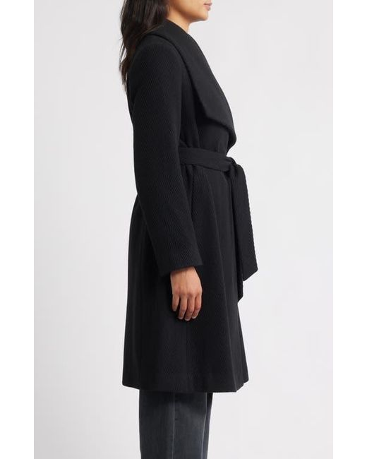 Sam Edelman Black Chevron Pattern Tie Waist Coat