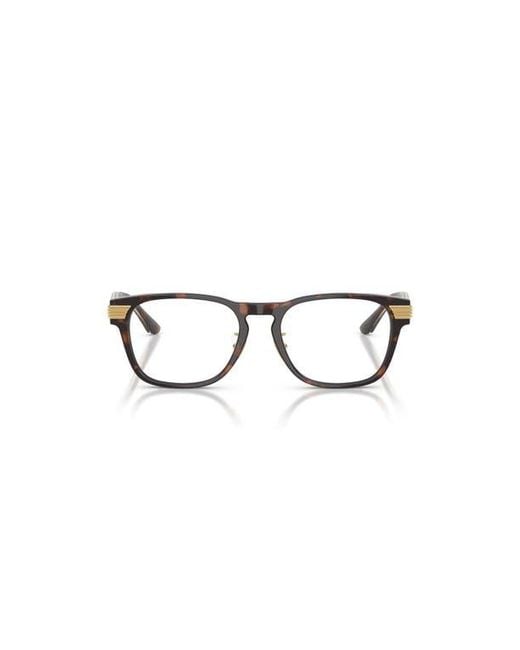 Ferrari Brown 52Mm Rectangle Optical Glasses for men