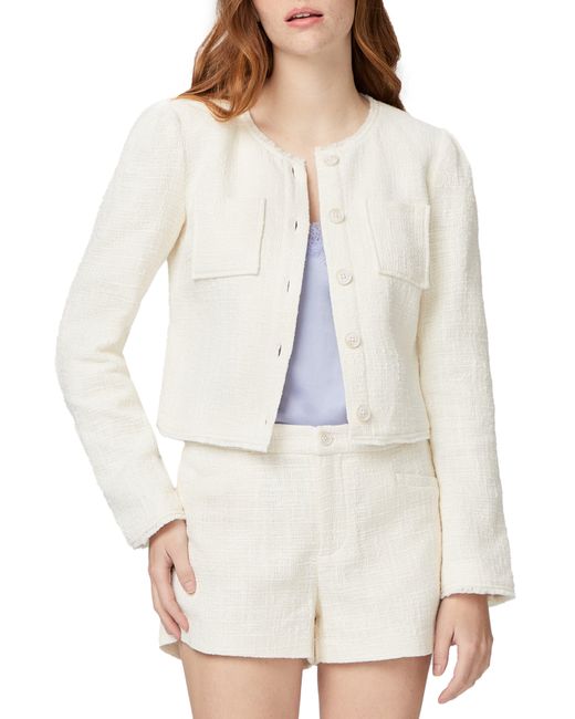 PAIGE Cambridge Tweed Jacket in White | Lyst