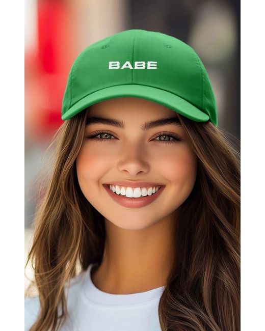 Alix Green Babe Embroidered Cap