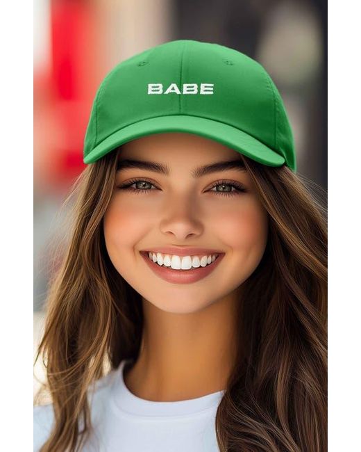 Alix Green Babe Embroidered Cap