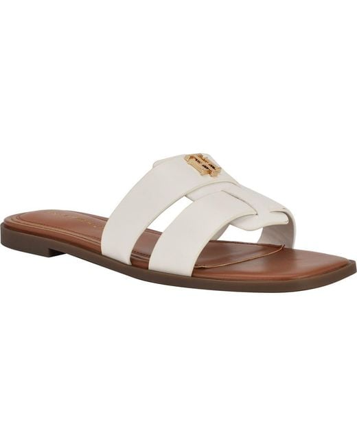 Tommy Hilfiger White Pixee Slide Sandal