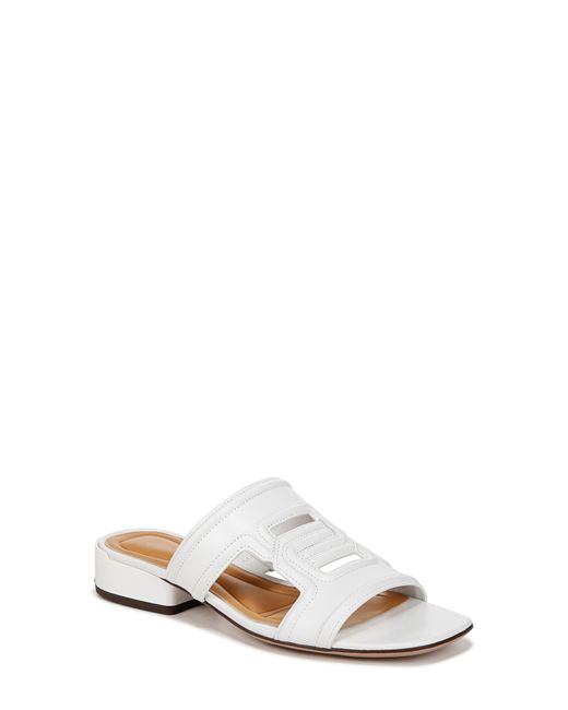 Sarto White Marina Slide Sandal