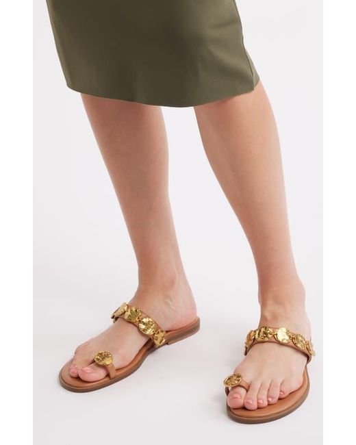 Open Edit Brown Margot Slide Sandal