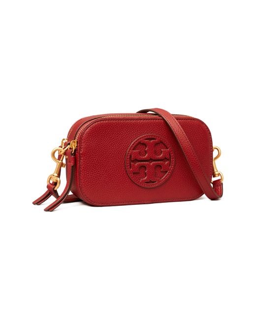 Tory Burch Mini Miller Crossbody Bag in Red Lyst