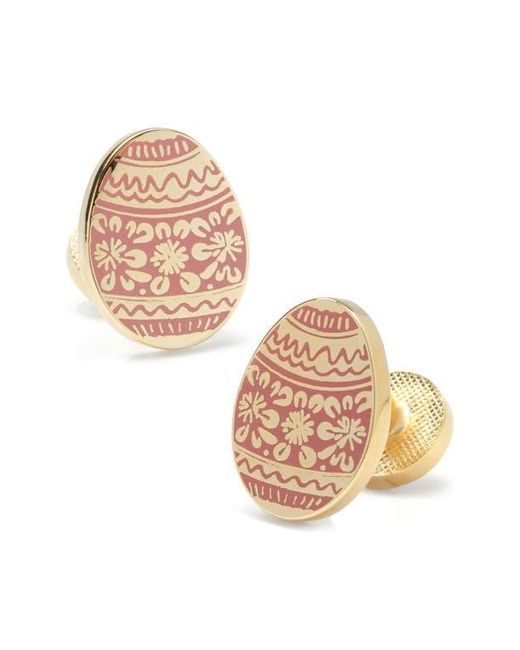 Cufflinks Inc. Metallic Decorative Egg Cuff Links for men